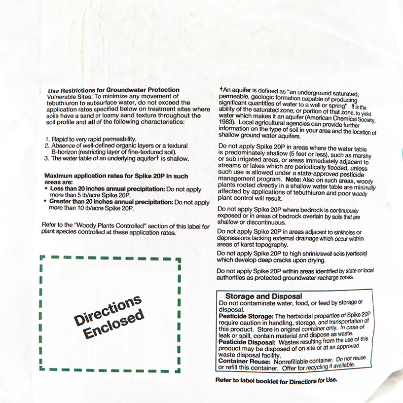 Departments - Spike 20P Herbicide - 25 LB